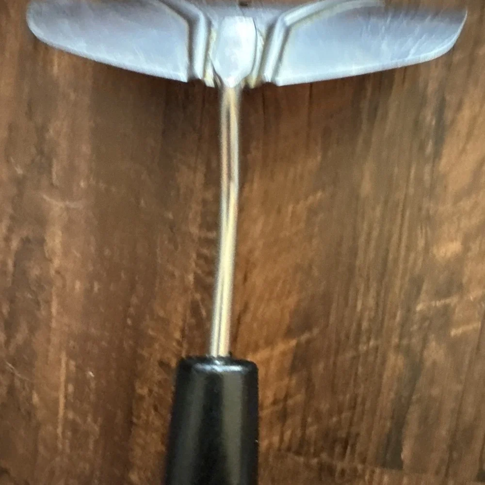 Vtg Foley Wide Slotted Curved Stainless Steel Spatula Turner Flipper Black USA
